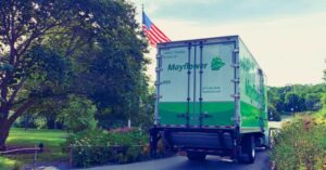 Back of Mayflower truck