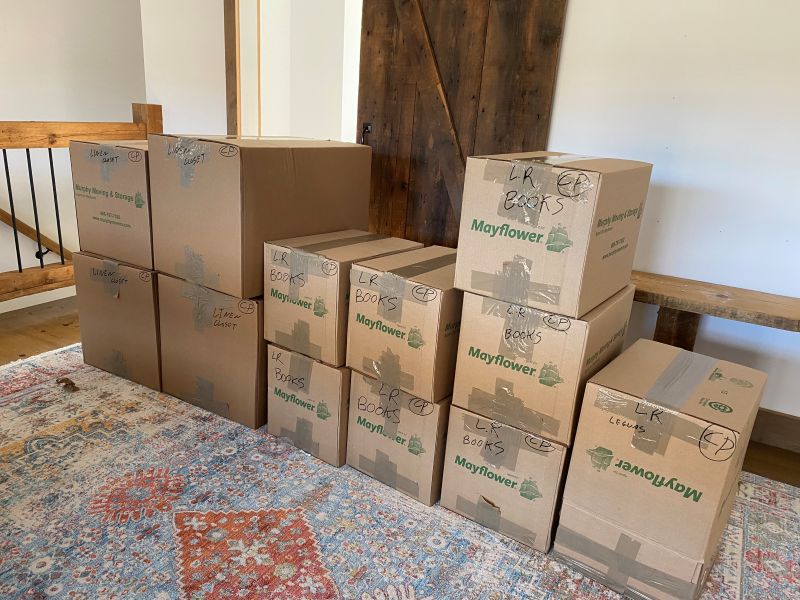 boxes of books