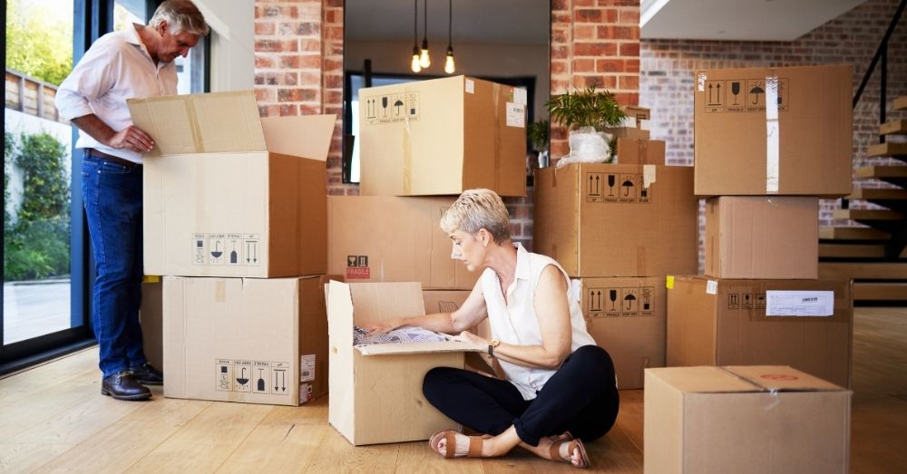 two couple moving