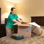packaging items from bedroom