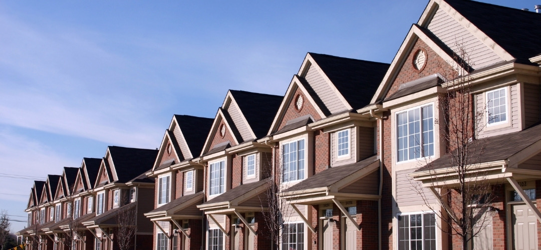 Row of townhouses